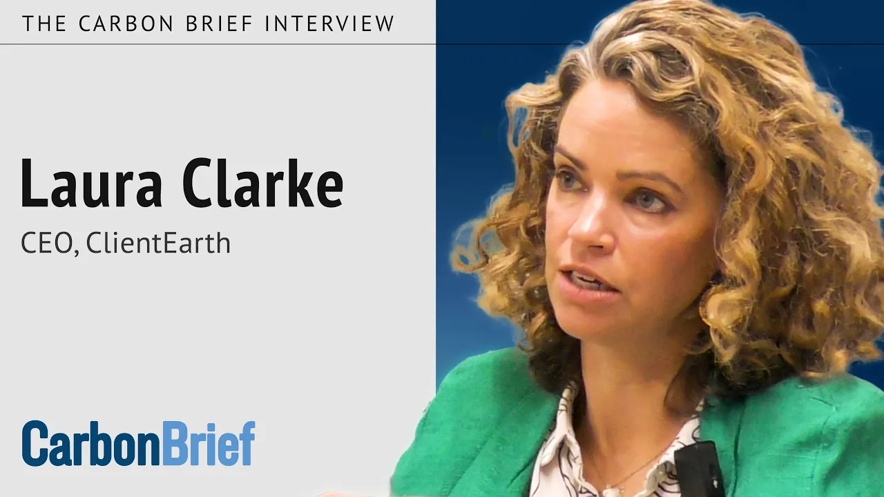 The Carbon Brief Interview: ClientEarth CEO, Laura Clarke