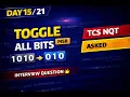 Day - Toggle All Bits After MSB Decimal to Binary TCS NQT Asked Question