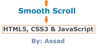 Smooth Scroll Lesson HTML CSS and JavaScript English