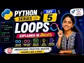 Python Day 5 For Loop While Loop Explained in Telugu Python Series