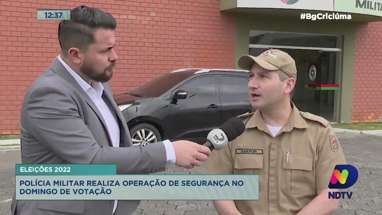 Polícia Militar realiza operação de segurança no domingo de eleição