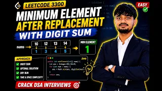 LeetCode 3300 Minimum Element After Replacement With Digit Sum