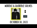 Wordle Quordle of the Day for October 30 2023 Happy World Drama Day