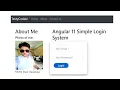 Angular 11 simple login system Angular Login Application Angular login System Step By Step