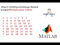 - challenge-Matlab loops Multiplication Table