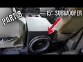 CENTER CONSOLE SUB BOX BUILD UPDATE F250 6 0 POWERSTROKE 15 INCH SUBWOOOFER