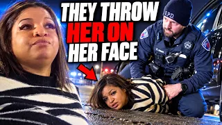 COPS THROW WOMAN ONTO THE GROUND AND THROW HER IN A DUNGEON!