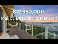 12 350 000 Malibu Beachfront Mansion Tour Mark Grether Group Compass Real Estate Tour