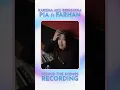 PIA NYANYI SAMPAI MENANGIS SEDIH (BEHIND THE SCENE RECORDING KARENA AKU BERHARGA)