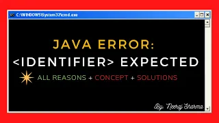 error identifier expected Java Error In Hindi By Neeraj Sharma