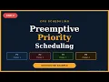 Part2 Preemptive priority scheduling Past Qn solution OS