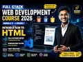 Learn HTML for Beginners 2026 VS Code Full Setup Create Your First Web Page Full Stack Course