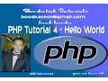 Tutorial 4 PHP Hello World PHP For Beginners