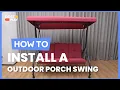 How to Install the 3 Seat Outdoor Porch Swing NP11065