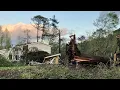 Tornado uproots large trees downs power lines across Rockdale County in Conyers Georgia