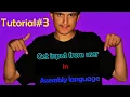 How to get input from user in assembly language Hindi Urdu