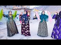 Lagu Wedding celebration in the village: women's dance