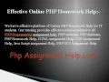 Online PHP Homework Help Online PHP Tutor Help