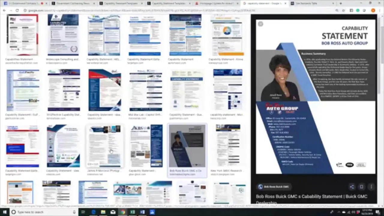 Live Capability Statement Review #2 (w/ SAM, DSBS, Website) for Government Contractors