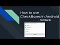 CheckBoxes Android Java TechSparks