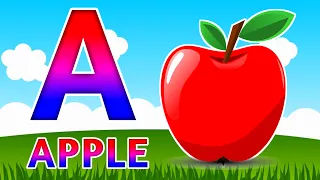 Phonics Song 2 with TWO Words in 3D - A For Apple🍎🍏- ABC Alphabet Songs with Sounds for Children's