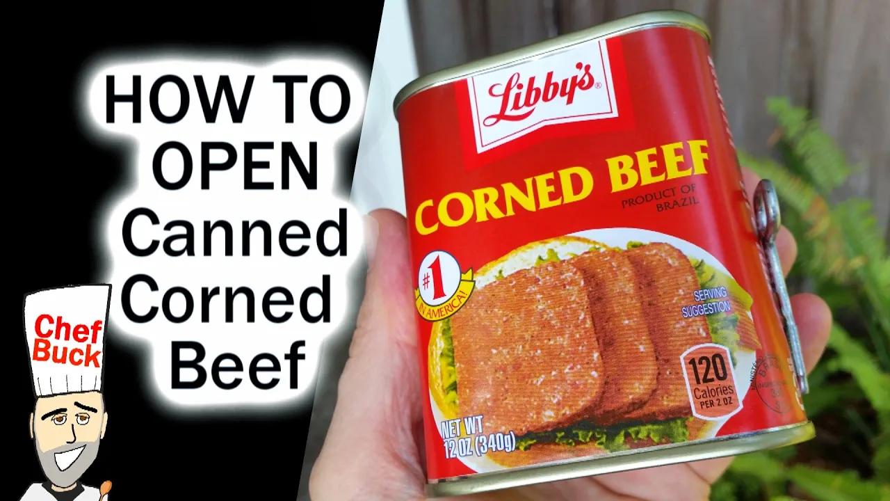 How to Open Canned Corned Beef ...even if the key breaks