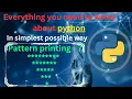 Pattern printing 7 reverse full pyramid pattern printing in python python full course