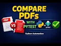 Compare Two PDF Files Using Pytest Python PDF Automation Testing Tutorial