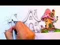 Coloring page for Adults Fairy House