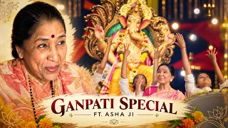Asha Bhosle Records A Ganpati Bappa Song | Rare Studio BTS & Interview | Special Throwback