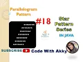Star Pattern Program in Java 18 Parallelogram Shape Parallelogram Shape Pattern in Java