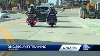 Police escorts in Milwaukee part of Democratic National Convention security training
