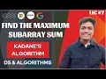 Kadane s Algorithm Maximum Subarray Sum Dp Arrays CodeOps