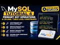MySQL Tutorial 4 PRIMARY KEY CONSTRAINTS