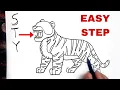 Download Lagu Tiger drawing from STY // Easy Drawing
