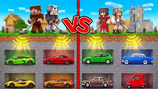 ERKEKLER vs KIZLAR: Süper ARABA Bulma Yarışı - Minecraft