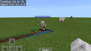 Minecraft Edu edition agent farming code