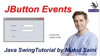 3 Java Swing Tutorial JButton Event part-3 Implement ActionListener using anonymous inner clas