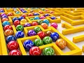 Fall Asleep to Marbles Solving Mazes 4K Relaxing