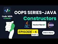 Java Constructor Overloading HackerRank OOP Ep 4 Part 2 CodeWithChad