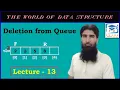 Delete Operation on Simple Queue Drop DS A LECTURE - 13