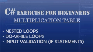 C How to Program Multiplication Table using C Nested Loops Do-While loops and if Statements