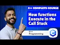 Lec-29 How Functions Execute in the Call Stack C programming for beginners