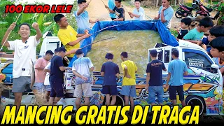MANCING DI BAK PICKUP TRAGA DITDIM⁉️😂 LOMBA MANCING DAN TANGKAP IKAN LELE, ASLI SERU BANGET..