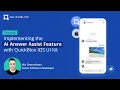 AI Answer Assist Implementation with QuickBlox IOS UI Kit
