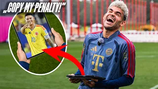 Luis Díaz vs. Stanišić | Copy the Penalty Challenge ft. James Rodríguez, J Balvin, Jorginho & more!