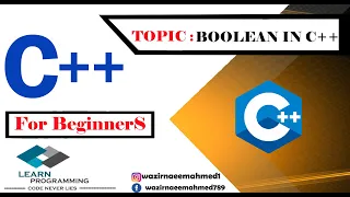 Boolean in c Tutorial 9 Learn Programming c Boolean