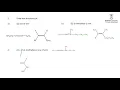 Alkene worksheet Qn 2