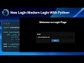 Modern Animated Login Window With Python CustomTkinter