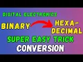 Binary to hexadecimal conversion in hindi urdu